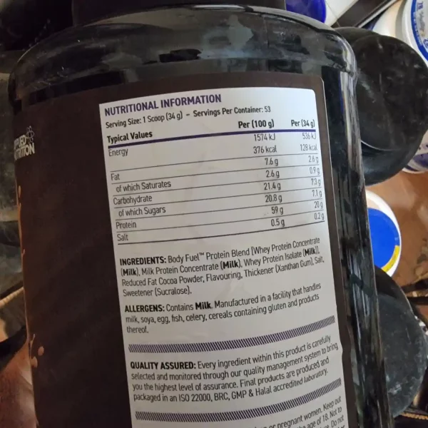 پروتئین وی کریتیکال طرح جدید اپلاید نوتریشن بادی فیول ۱.۸ کیلو - Image 2