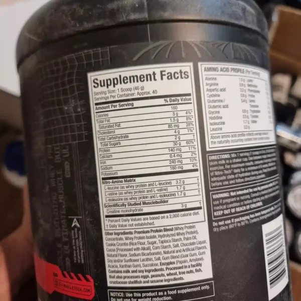 پروتئین نیتروتک ماسل تک طرح جدید 1.8 کیلو